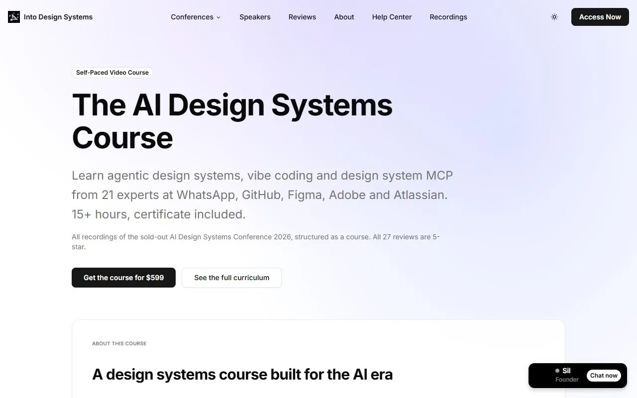 Miniatura do site AI Design Systems Course