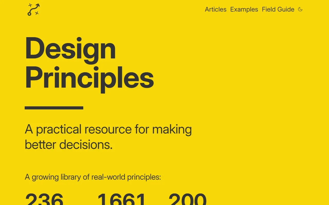 Miniatura do site Design Principles