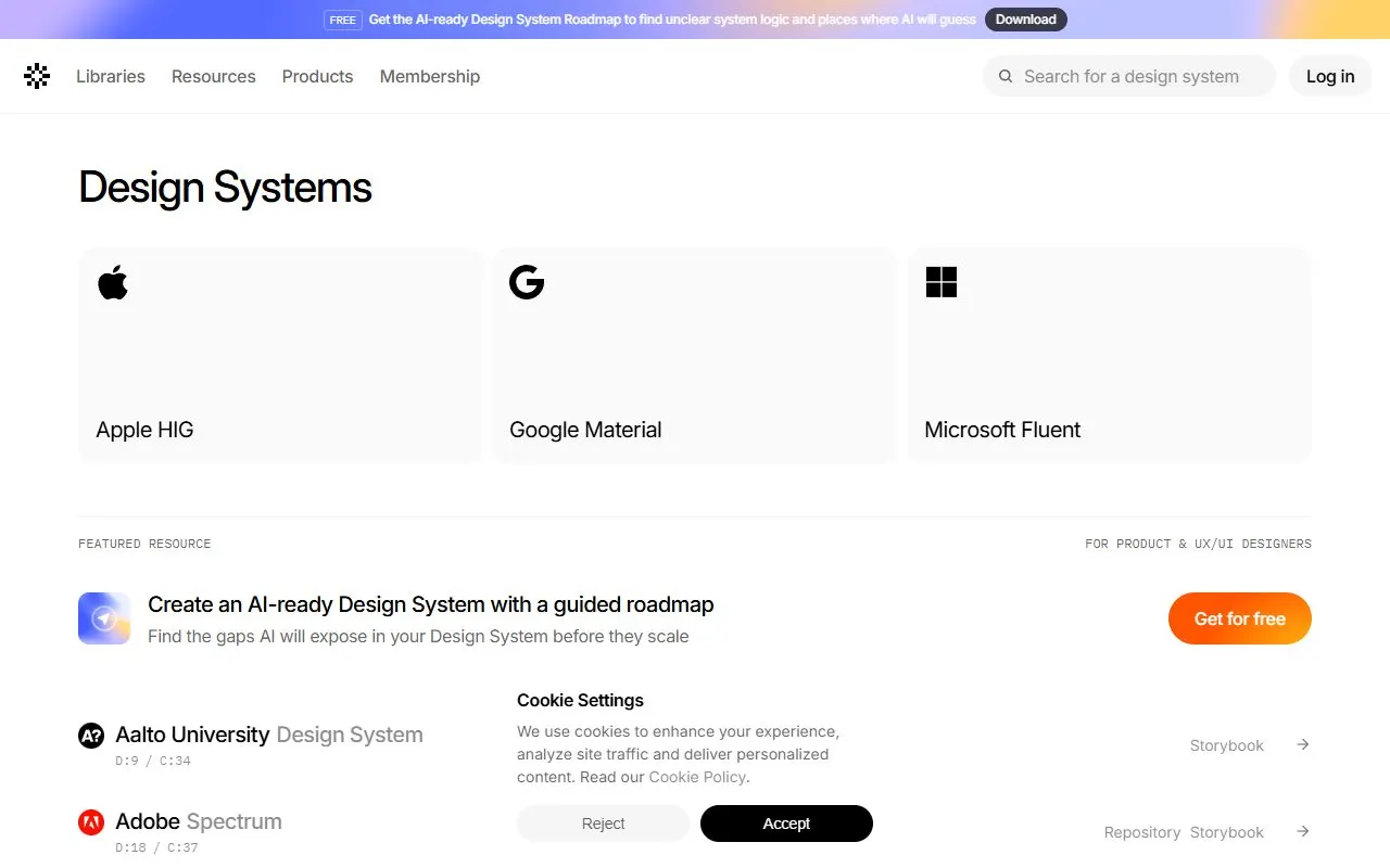 Miniatura do site Design Systems Surf