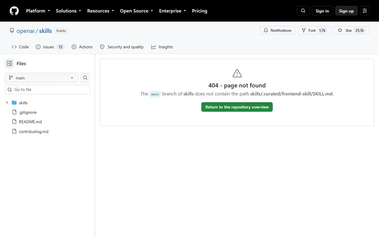 Miniatura do site Frontend Skill · OpenAI