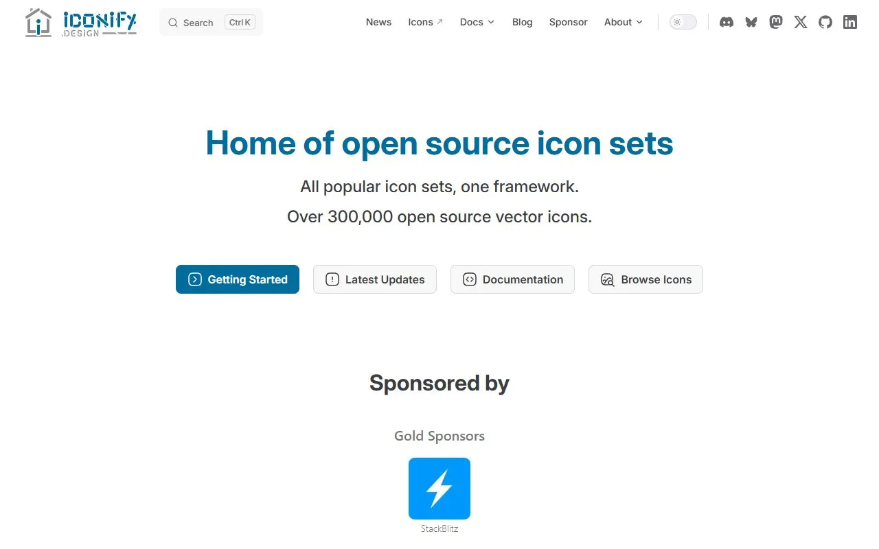 Miniatura do site Iconify
