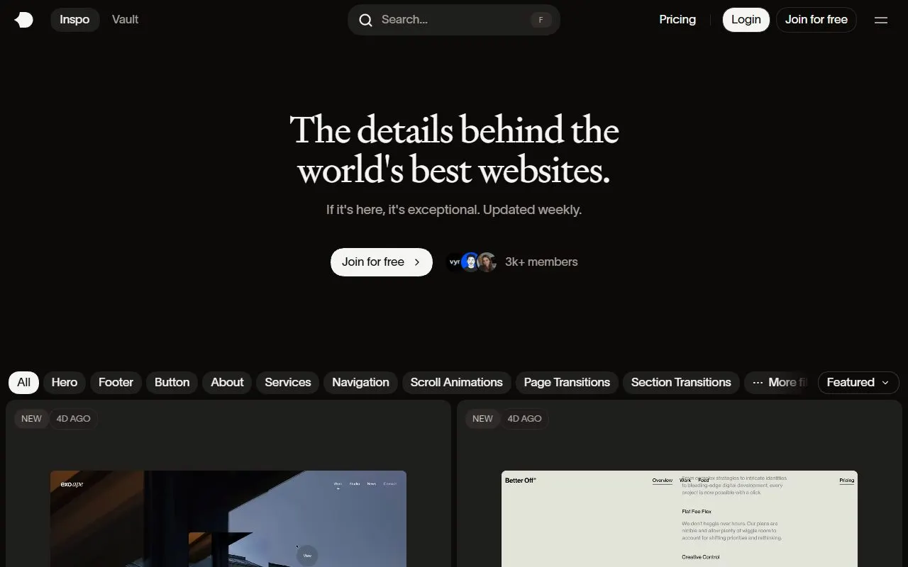 Miniatura do site Inspo.page