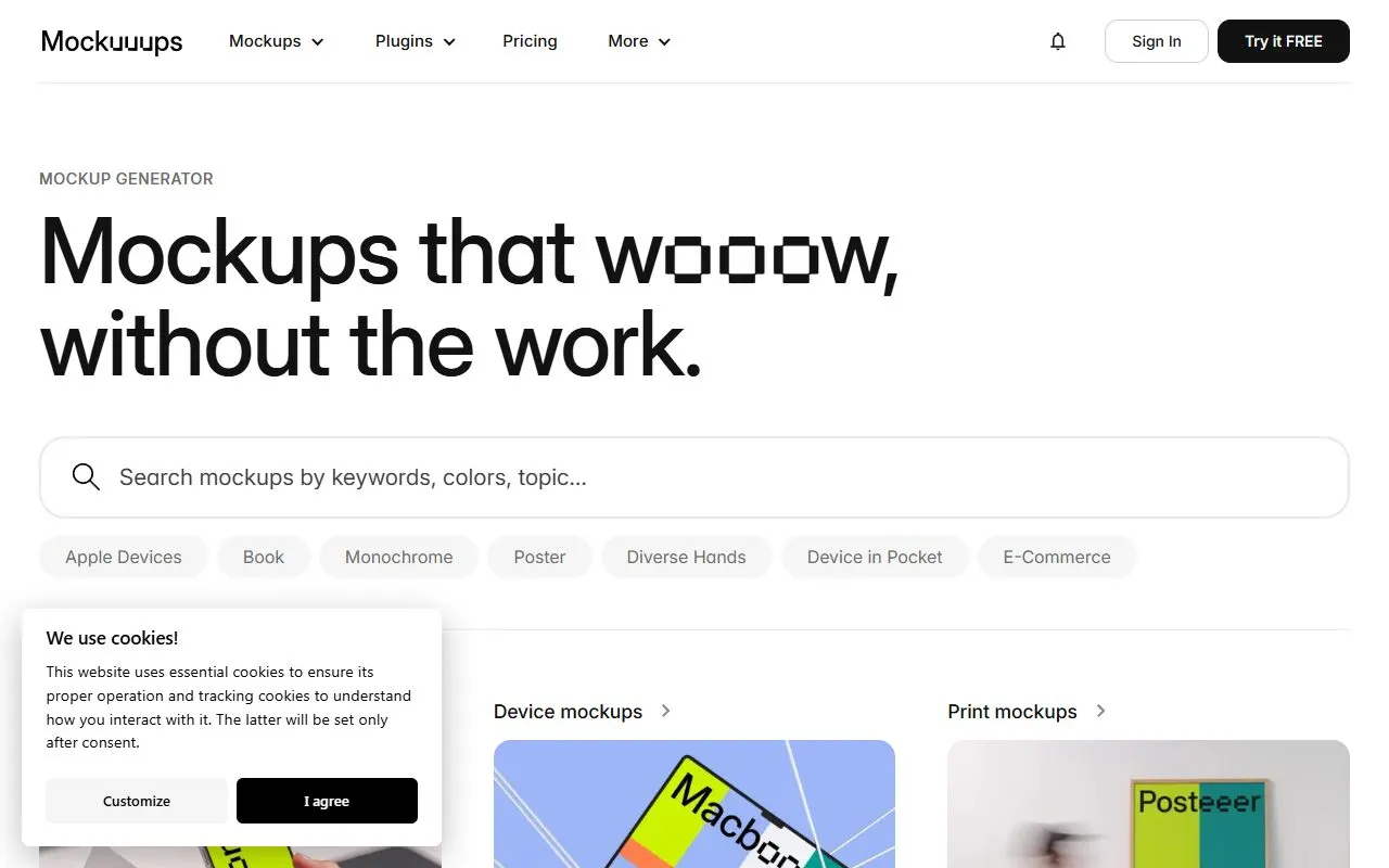 Miniatura do site Mockuuups Studio