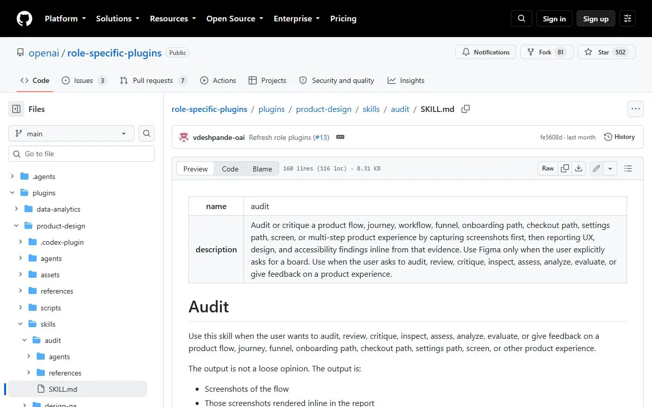 Miniatura do site Product Design Audit · OpenAI