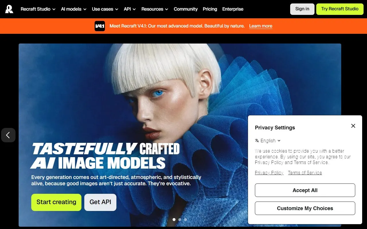 Miniatura do site Recraft