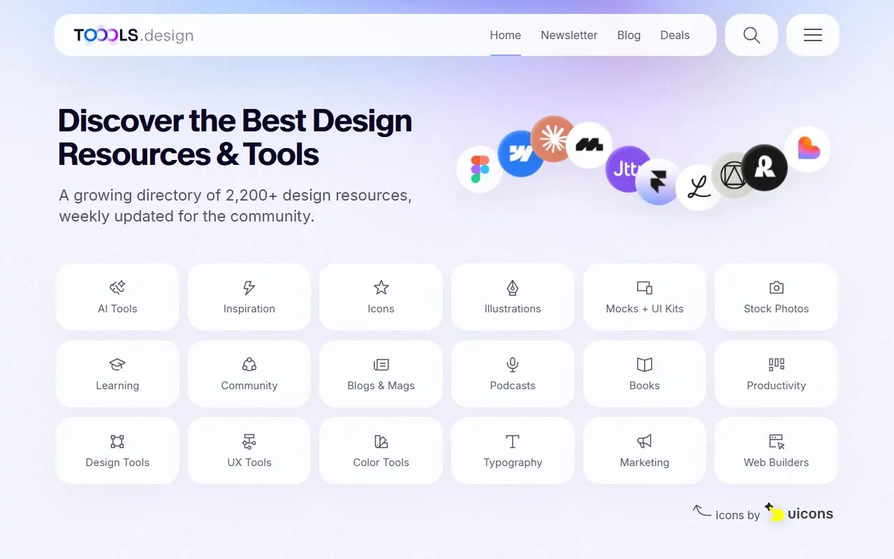 Miniatura do site TOOOLS.design