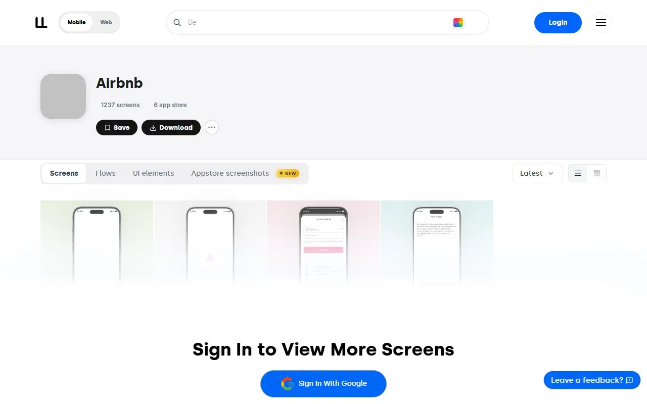 Miniatura do site UI Land · Airbnb