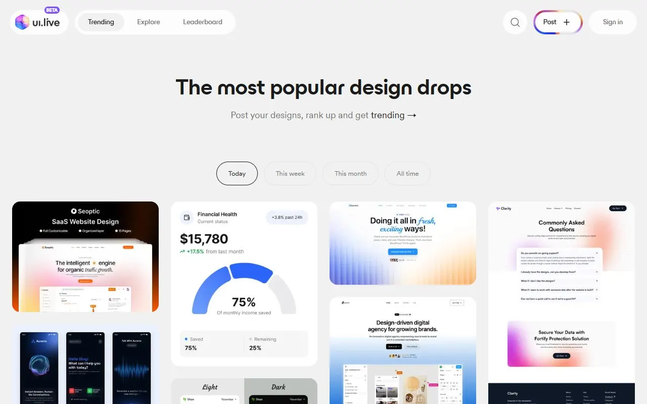Miniatura do site UI.live