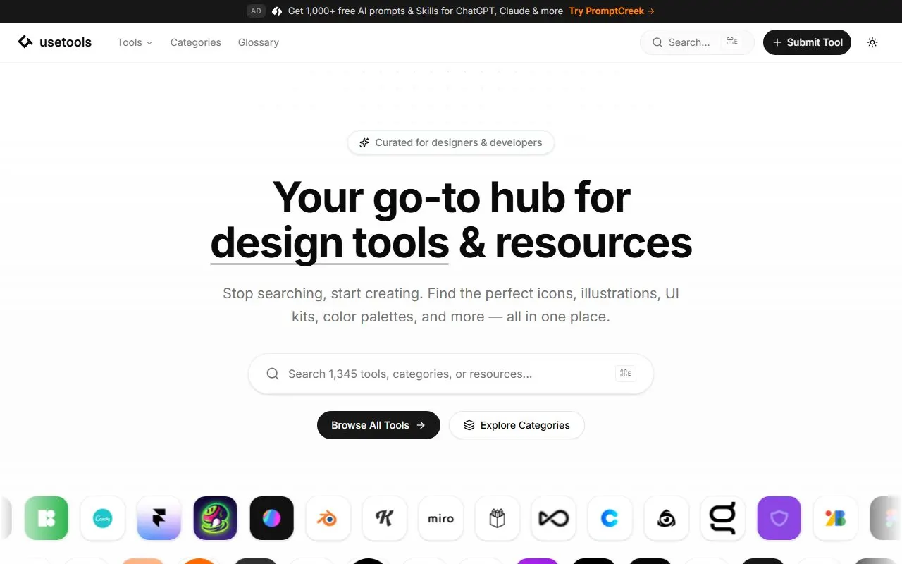 Miniatura do site Usetools.Design