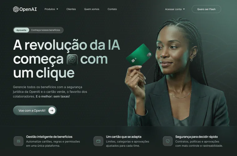 Site feito por aluno, case 5
