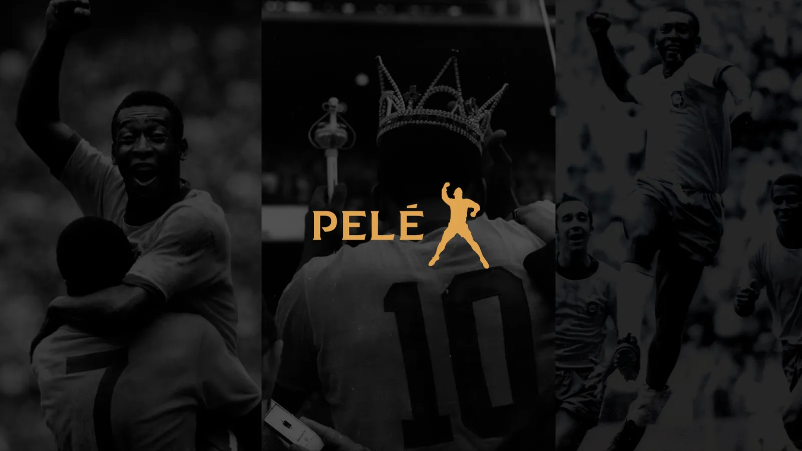 Montagem de arquivo da nova fase da marca Pelé