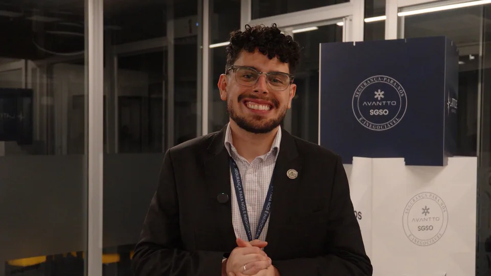 Frame do vídeo Seminário de segurança, Avantto — evento próprio